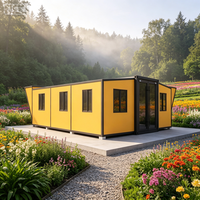 Cabine Modulaire Extensible Écologique à Double Aile de 30 et 40 Pieds pour Campus et Salle de Classe Mobile
