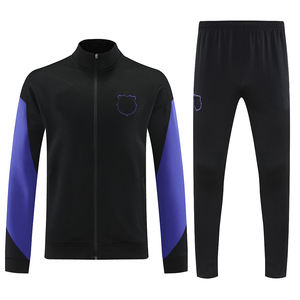 Maßgeschneidertes Neues Spanisches Liga-Fußball-Kit Halbreißverschluss-Jacke Herren Europäische Vereins-Sportsets Wasserdichtes Atmungsaktives Fußballtrikot - Product Image 4