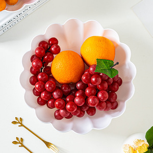 ถาดพลาสติกสำหรับวางกาแฟโต๊ะขนมที่บ้านแบบทันสมัยตะกร้าผลไม้เค้กขนมจานพลาสติก - Product Image 3