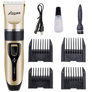 Cortadora de pelo Lime, recortadora eléctrica recargable, alimentada por USB, para uso doméstico, con peines y cepillo para corte de pelo general - Product Image 1