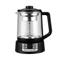 Bouilloire électrique en verre OEM 1,8 L, pot intelligent pour la santé avec fonction de maintien au chaud et filtre à thé