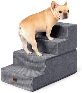 Nuevo diseño de alta calidad, extraíble, lavable, 3 escalones, espuma de alta densidad, escaleras para mascotas, cama para perros, escalera para perros - Product Image 3