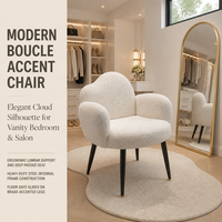 Meubles de chambre à coucher de style luxe léger en gros, coiffeuse tendance, chaises de maquillage, chaise de toilette