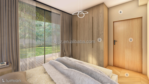 豪华移动太空舱钢小屋耐用预制卧室农场厨房客厅学校大厅别墅超市医院 - Product Image 5