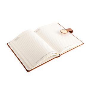 Custom Logo A3 Size Journal A5 Button 100 <b>Sheets</b> Simple Hardcover <b>Leather</b> PU Thermal for Business Meetings Personal Note Taking - Product Image 4