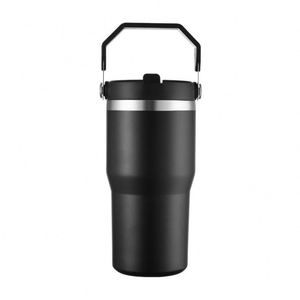 Vaso Térmico de Viaje con Asa de Agarre Cómodo, Taza Aislada al Vacío de Acero Inoxidable de 20oz para Uso en el Automóvil - Product Image 3