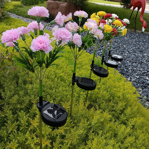 Claveles artificiales brillantes de alta calidad con energía solar, superventas en <span class=keywords><strong>España</strong></span>, para bodas al aire libre, decoración de jardín - Product Image 3