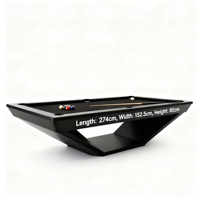 Table de billard de tournoi de 7 pieds sur mesure pour la maison, rails en bois massif, plateau en ardoise, design multifonctionnel, qualité professionnelle