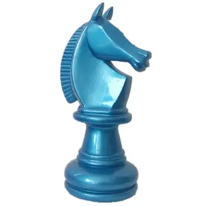 window display props retail store chess games items decorative resin chess pieces