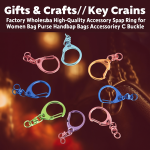 Luxury Metal Snap Ring Keychain for <b>Women</b> Handbags Purse <b>Accessories</b> C Buckle Zinc Alloy Custom Logo Gift Item - Product Image 2