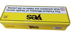 Khuyến Mại Thiết Kế Hiện Đại Hình Chữ Nhật Kim Loại Tin Thuốc Lá Hộp Bản Lề Nắp Sơn Bề Mặt Bù Đắp In Logo Cho Hiển Thị Lưu Trữ - Product Image 5