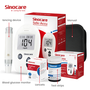 <span class=keywords><strong>Bandelettes</strong></span> de test de glycémie Sinocare CE/ISO, lecteur de glycémie, 25 <span class=keywords><strong>bandelettes</strong></span> de test - Product Image 1