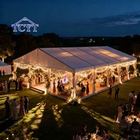 Tente de réception de mariage mobile romantique personnalisée de style allemand, tente de réception pour mariage