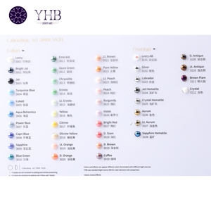 YHB di cristallo di ematite vendita in ceramica brillante strass nuovo design ceramica perle piatte per reggiseno cinturino - Product Image 5