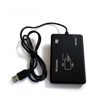 EM4100 Control de acceso de doble frecuencia Lector de programador cifrado Interfaz USB Lector de tarjetas RFID inteligente ID IC