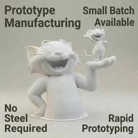 Escultura de Animales de Dibujos Animados Personalizada en FRP, Impresión 3D, Prototipado Rápido, Fabricación de Moldes, Fundición al Vacío, Estatua de Arte ODM