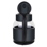 Bouilloire électrique en verre et acier inoxydable 1,8 L 1500 W pour usage domestique, vendue par le fabricant