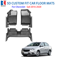 Tapis de voiture TPE sur mesure au prix d'usine pour Chevrolet Sail 2016-2020 LHD |   Matériaux de qualité supérieure, tapis de sol pour voiture fournis par le fabricant