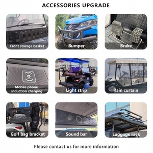 Xe golf tùy chỉnh để bán đường phố hợp pháp giỏ hàng điện 4 chỗ tốt nhất off road 4WD tiện ích AC giá rẻ bốn xe Golf tùy chỉnh - Product Image 4