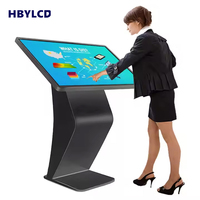 55" Smart Multi Touch Screen K Type Base Kiosk Interactive Information Signage All in One