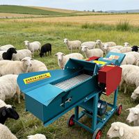 Coupe-fourrage électrique portable pour une fabrication efficace d'aliments pour bétail