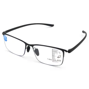 विरोधी-ब्लू बहु-फोकस पढ़ने चश्मा TR90 मंदिर अल्ट्रा प्रकाश eyewear