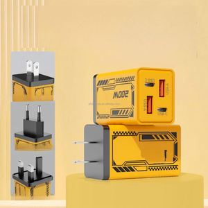 Cargador Eléctrico Mecha de 200W, Multi-Puerto, Doble Tipo-C, Carga Rápida, Compatible con Teléfonos Android y iPhone - Product Image 2