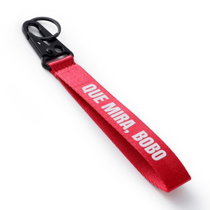 <b>Car</b> Keychain Red Fabric Wristband With Metal Clasp Anti Loss <b>Lanyard</b> For <b>Car</b> <b>Keys</b> - Product Image 1