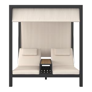 Hotel Jardín Piscina Daybed Muebles de exterior Tumbona Cama de sol Tienda de campaña con marco de aluminio Cama con dosel - Product Image 3