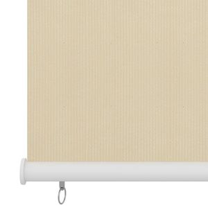 W2B VidaXL crema avvolgibile in polietilene ad alta densità (HDPE) 23.6X55.1 "automatico antivento incorporato fornito dalla fabbrica - Product Image 3