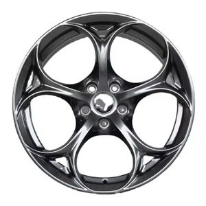 Rines de Aleación OKO de 18 Pulgadas para Alfa <span class=keywords><strong>Romeo</strong></span> Giulia <span class=keywords><strong>Julieta</strong></span> Opel Cefelli - Diseño Cóncavo con Acabado Negro - Product Image 1