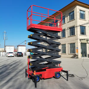 Platform Lift Gunting Elektrik Tahan Lama 10m 12m 16m, Platform Pengangkat Hidrolik Mobile, Lift Gunting untuk Pekerjaan - Product Image 4