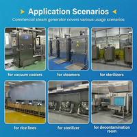 Caldera de Vapor Modular de Gas Natural 0.7MPa 180KW 250kg/h, Acero Inoxidable 304, Ahorro de Energía 20-40% para Cocina Comercial de Restaurante