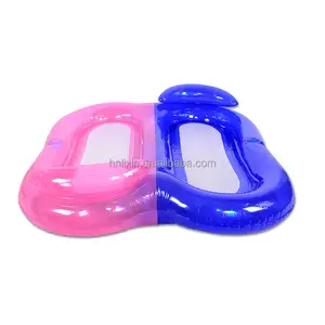 Новый дизайн игрушек два человека розовый синий бассейн поплавки для взрослых большой плавательный поплавок надувная кровать воздушный матрас