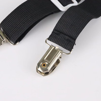 Clips de jambe pour pantalon de moto, sangles élastiques robustes, pinces nickelées, polyester/nylon durable pour bottes de femme