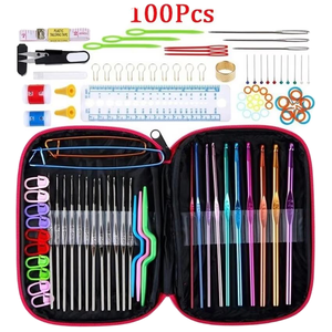 High Quality Metal Aluminum Crochet Hook for Textile & Fabric Crafts Perfect DIY Hand Knitting Craft Art Tool for Beginners