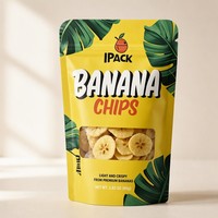 Sachets refermables personnalisés JIAHE pour chips de banane, chips de plantain, chips de pomme de terre, snacks, qualité alimentaire, Mylar, vente en gros