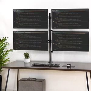 Dört monitör <span class=keywords><strong>stand</strong></span>ı, 13 ila 32 inç bilgisayar ekranları için 4 monitör masası montajı, dört ağır monitör montajı