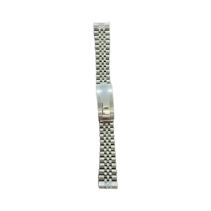 Bracelet de montre de remplacement en acier inoxydable 316L massif incurvé de 19 mm, style Jubilee GMT, pour diverses montres - Product Image 1