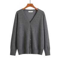 Pull-over décontracté en coton tricoté fin pour femme, 100 % coton, plusieurs couleurs unies, cardigan à bouton unique, grande taille, respirant – Offre spéciale