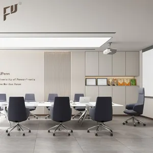 वाणिज्यिक फर्नीचर के लिए फ़ोशान निर्माता फ़्यूरिको नई डिज़ाइन उच्च गुणवत्ता वाली क्लासिक टैन पु बॉस लेदर ऑफिस चेयर