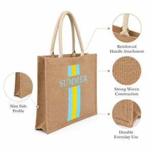 Bolsa de Yute Personalizada con Logotipo, para Regalos, Fiestas, Despedidas de Soltera, Bodas, Reutilizable con Botones - Product Image 2