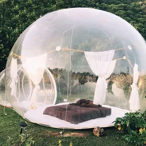 Прозрачная надувная пузырьковая купольная палатка для наружного мероприятия