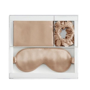 Set Regalo <span class=keywords><strong>di</strong></span> Federa e Mascherina per Occhi <span class=keywords><strong>in</strong></span> Seta <span class=keywords><strong>di</strong></span> Gelso 100% Pura e Organica, Anti-Pieghe, Ecologico, per Casa e Hotel - Product Image 5