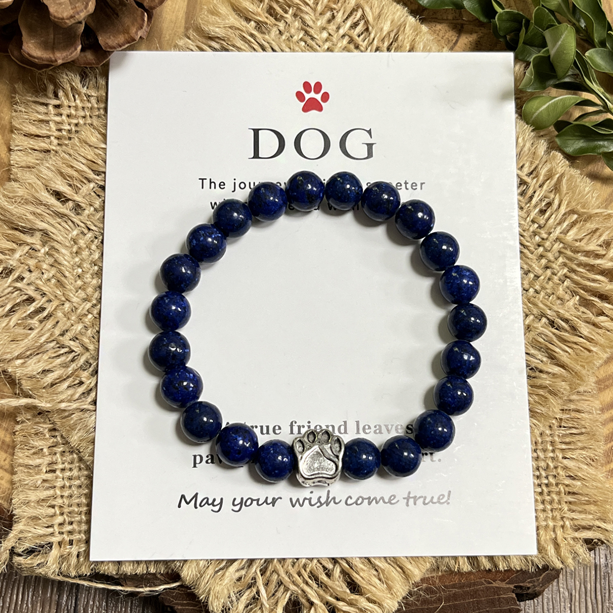 Agate rayée bleu-rose