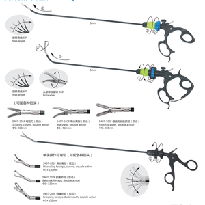 Instrumentos Articulados Laparoscópicos Rotativos: Pinças com Design Dobrável e Destacável - Product Image 3