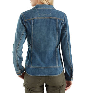 Veste en jean pour femmes avec une silhouette moderne et ajustée, tissu durable, idéale pour la superposition, parfaite pour le confort quotidien, tenue élégante - Product Image 6