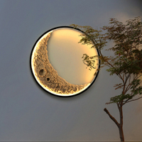Applique murale Led Moon Décoration Bar Fond Chevet Appliques murales Lune Sol Visage Jardin Porche Escalier Lampes Lune