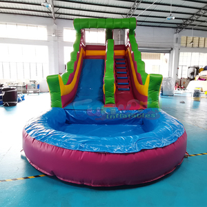Commercial grade pvc kids water <b>slide</b> inflatable tobogan acuatico hinchable party bounce house and <b>pool</b> - Product Image 2
