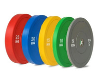 Usine En Gros Grand Diamètre Gym Dur Tirer Formation Poids Libres Colle Colorée Barbell Fer Acier Liquidation Traitement